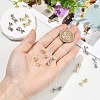 4Pcs Locking Double Brass Bead Tips KK-YW0004-92LG-4