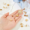 10Pcs 5 Styles 304 Stainless Steel & Brass  Cuff Earrings EJEW-HS0001-44B-4