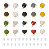 20Pcs 10 Style Alloy Enamel Stud Earring Findings FIND-EL0001-03-10