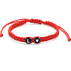 Resin Beads Braided Bead Bracelets FS-WG108B7-12-1