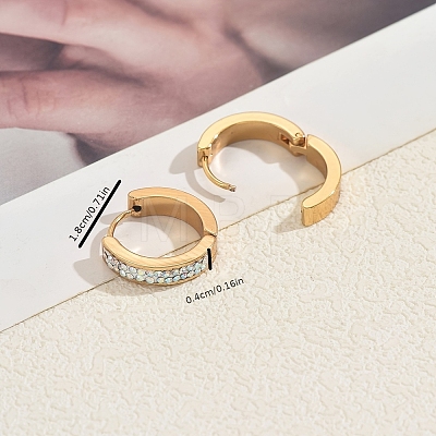 Ring Stainless Steel Hoop Earrings KS1953-1