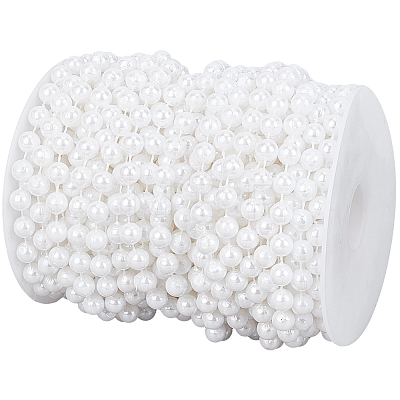 1Roll ABS Plastic Imitation Pearl Beads KY-PA0001-21A-1