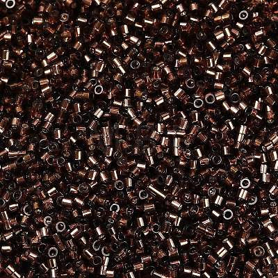 Baking Paint Silver Lined Glass Seed Beads SEED-H003-09I-1