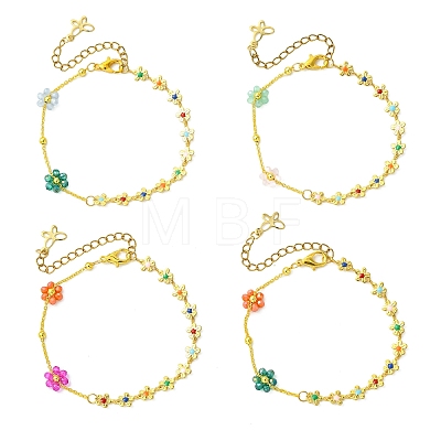 Brass Link Bracelets BJEW-JB13752-1