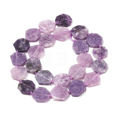 Natural Lepidolite Beads Strands G-L095-A01-01B-1