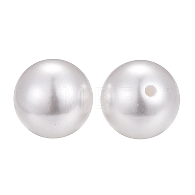Eco-Friendly Plastic Imitation Pearl Beads MACR-ZZ0001-01-1