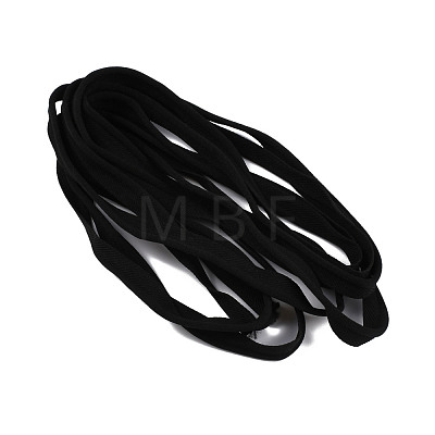 Flat Polyester Elastic Cord/Band EC-WH0006-05-1