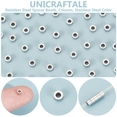 Unicraftale 304 Stainless Steel Spacer Beads STAS-UN0008-23P-1