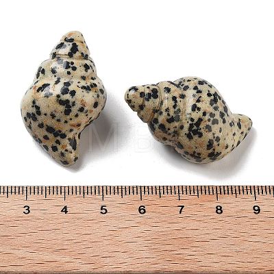 Natural Dalmatian Jasper Carved Figurines DJEW-L023-H13-1