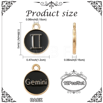 Alloy Enamel Pendants ENAM-YW0001-100A-1