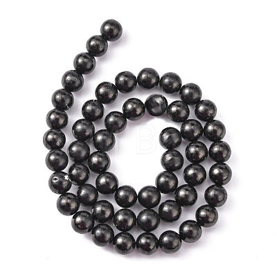 Natural Coal Quartz Beads Strands G-N141-6-1