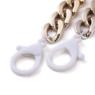 Personalized CCB Plastic Curb Chain Necklaces NJEW-JN02881-02-1