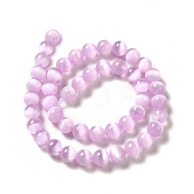 Natural Selenite Beads Strands G-P493-01B-1