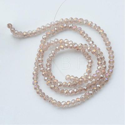 Electroplate Glass Beads Strands EGLA-R048-3mm-33-1