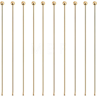 Brass Ball Head Pins KK-BC0003-99-0.6x45-1