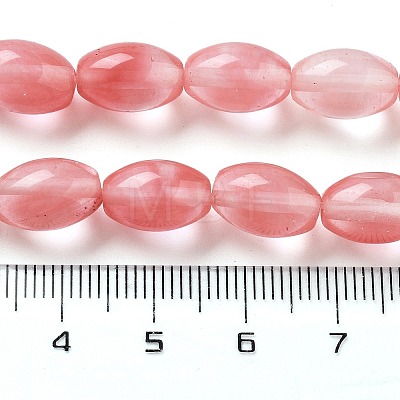 Cherry Quartz Glass Beads Strands G-B106-B02-01-1