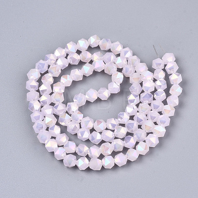 Electroplate Glass Beads Strands EGLA-T019-07B-1
