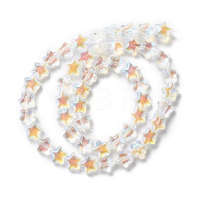 Transparent Glass Beads Strand X1-GLAA-F112-02I-1