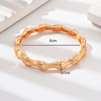 Real 18K Gold Plated Brass Bangles AJ8200-1-1