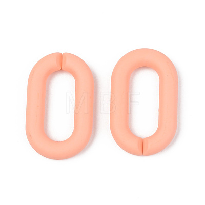 Opaque Spray Painted Acrylic Linking Rings OACR-T024-02-I02-1