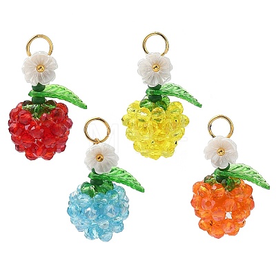 Transparent Glass Pendants PALLOY-MZ00905-1