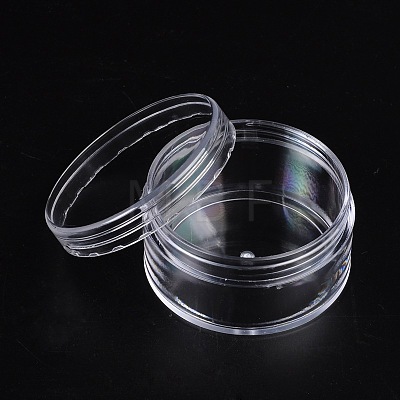 Clear Round Plastic Bead Containers with Lid C052Y-1