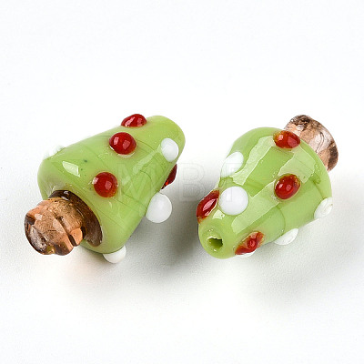 Handmade Lampwork Bumpy Beads LAMP-T022-02A-05-1