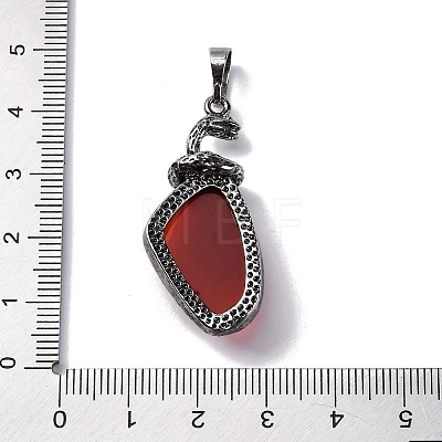 Natural Carnelian(Dyed & Heated) Pendants G-K338-42AS-06-1