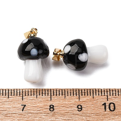 Handmade Lampwork Pendants LAMP-S069-08G-06-1