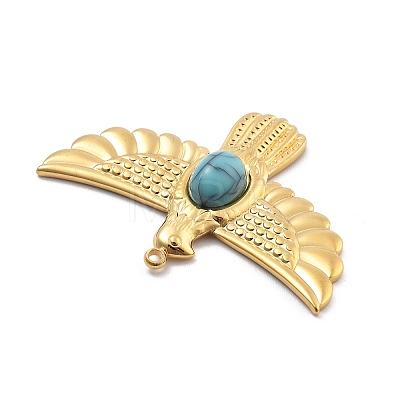 Synthetic Turquoise Pendants STAS-R155-053B-G-1