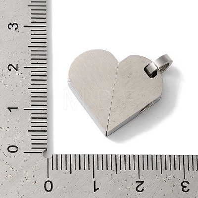 304 Stainless Steel Pendants STAS-Z075-35P-1