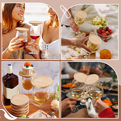 Bamboo Cup Lids AJEW-WH0410-266B-1