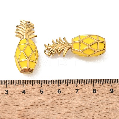 304 Stainless Steel Enamel Pendants STAS-L316-19G-1