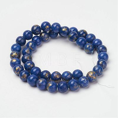 Natural Mashan Jade Beads Strands G-P232-01-G-6mm-1