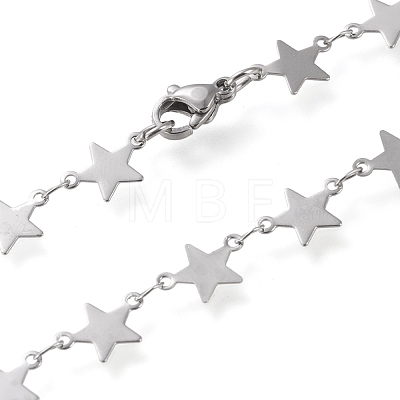 304 Stainless Steel Link Chain Necklaces X-STAS-I156-26P-1