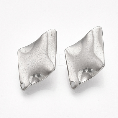 304 Stainless Steel Stud Earring Findings X-STAS-S079-56B-1