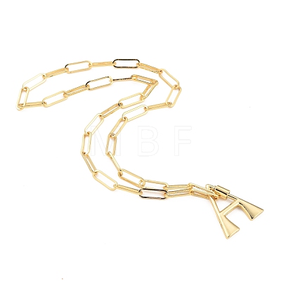Brass Screw Carabiner Lock Pendant Necklaces NJEW-JN03011-01-1