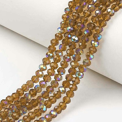 Electroplate Glass Beads Strands X1-EGLA-A034-T8mm-L10-1