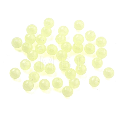 Opaque Luminous Acrylic Beads OACR-G038-06F-1