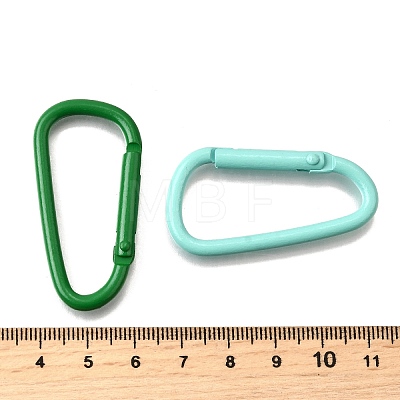 Spray Painted Alloy Spring Gate Rings PALLOY-A022-03-1