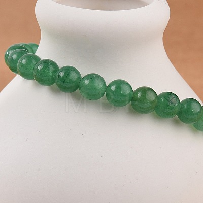 Natural Malaysia Jade(Dyed) Bead Stretch Bracelets BJEW-K212-A-013-1