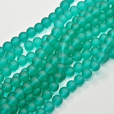 Transparent Glass Bead Strands GLAA-S031-10mm-18-1