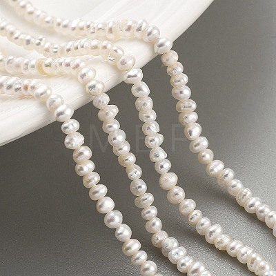 Natural Cultured Freshwater Pearl Beads Strands PEAR-C003-04C-1