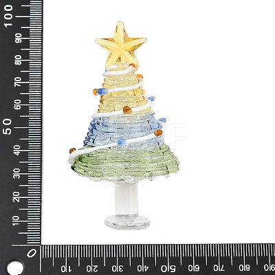Handmade Lampwork Christmas Tree Ornaments LAMP-C026-06H-1