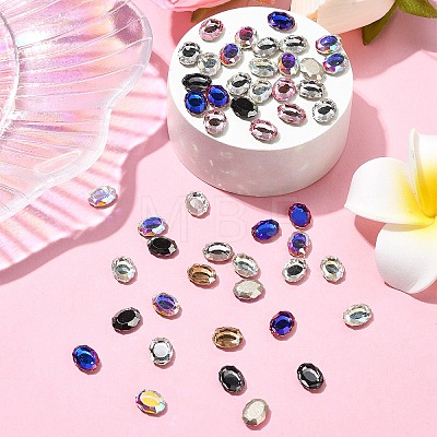 Flat Back K9 Glass Rhinestone Cabochons MRMJ-YW0001-064B-1