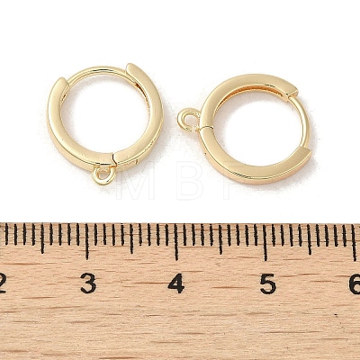 Brass Hoop Earrings Finding KK-H455-62G-1