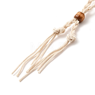 Braided Wax Rope Cord Macrame Pouch Necklace Making NJEW-J007-01-1