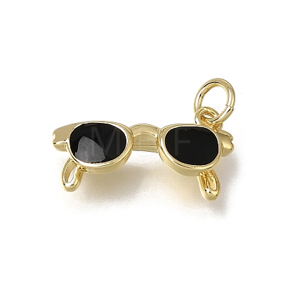 Brass Enamel Pendants KK-C262-53G-1