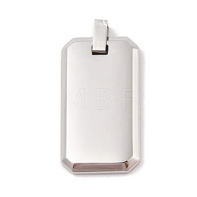 Anti-Tarnish 304 Stainless Steel Stamping Blank Tag Pendants STAS-G346-03P-1