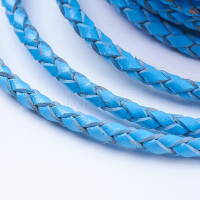 Round Braided Cowhide Cords WL-L009-01I-1
